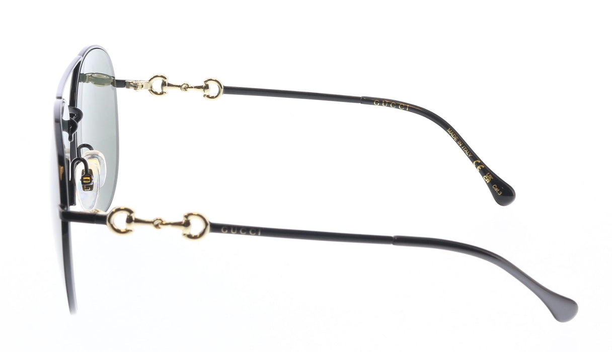 Gucci GG1698S-001 Black aviator Ladies Sunglasses