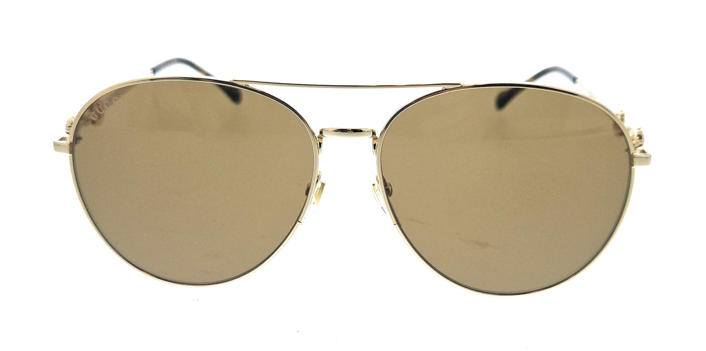 Gucci GG1698S-002 Gold aviator Ladies Sunglasses
