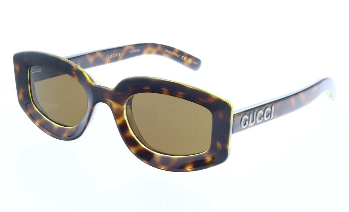 Gucci GG1719S-002  Oversized Square Tortoiseshell Sunglasses
