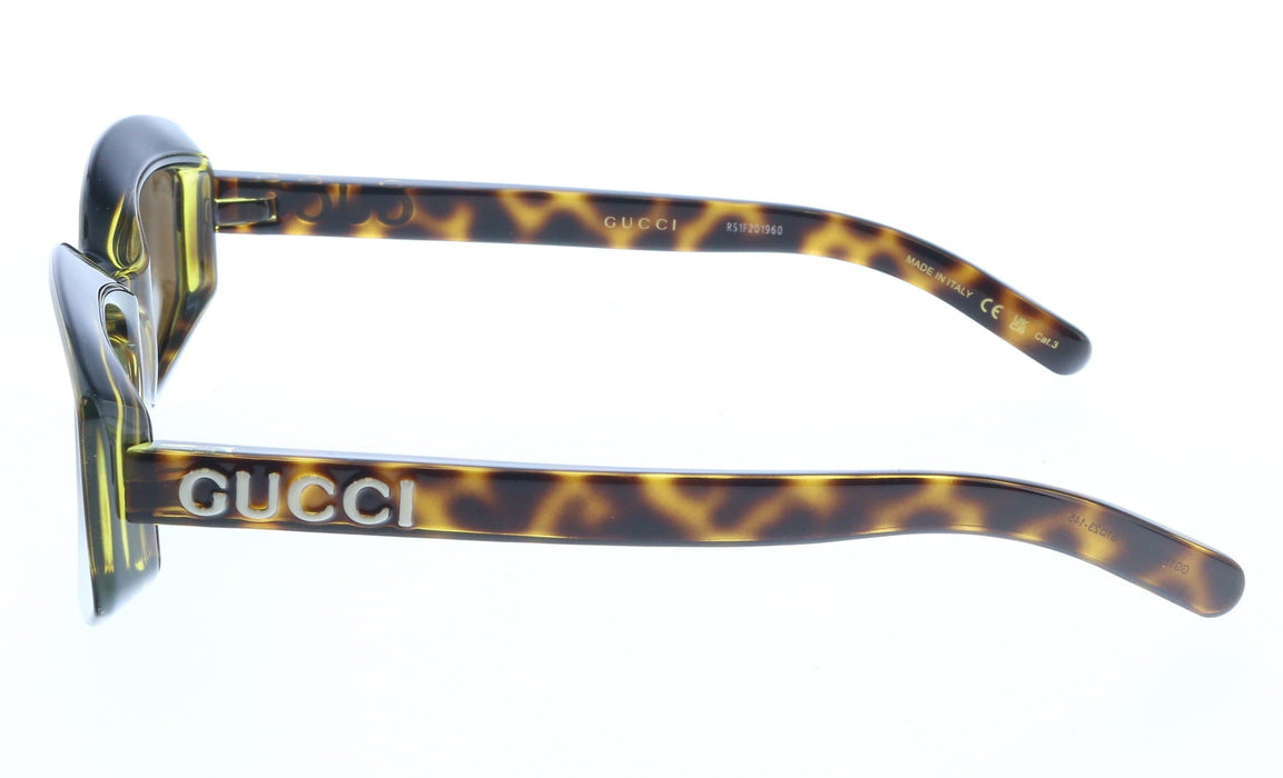 Gucci GG1719S-002  Oversized Square Tortoiseshell Sunglasses