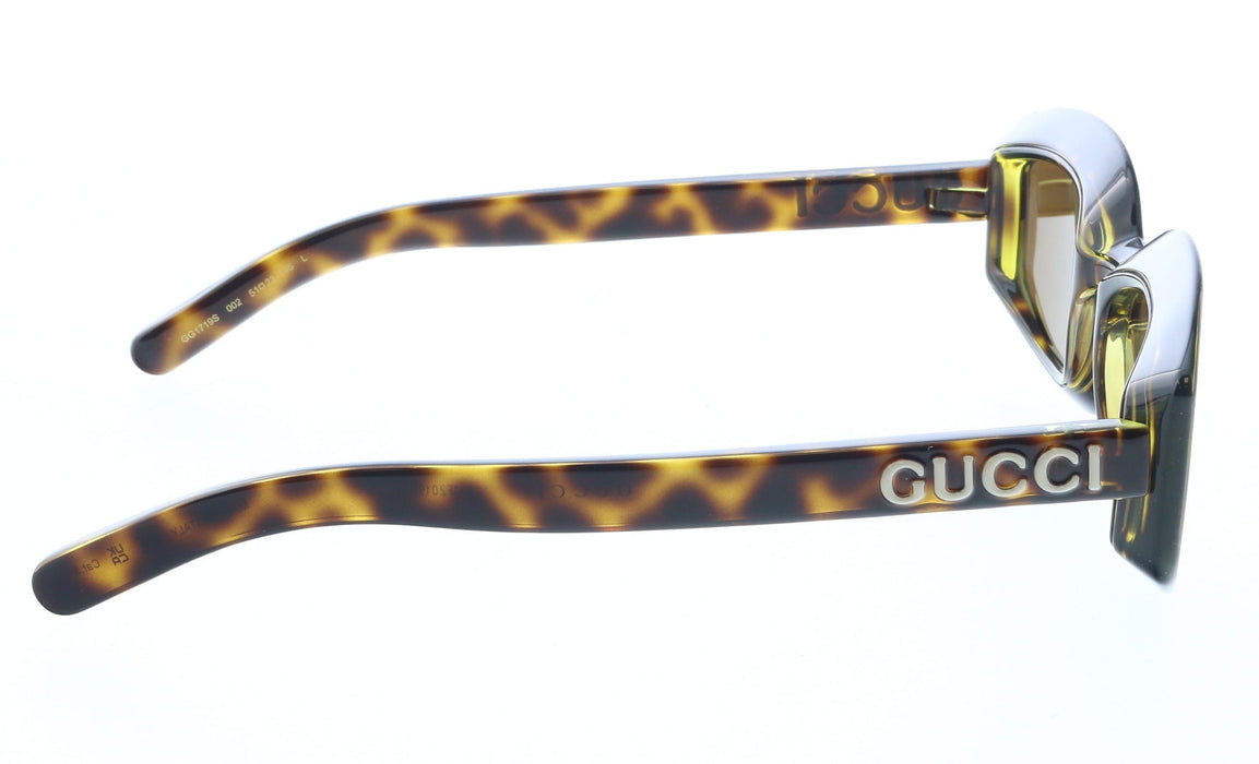 Gucci GG1719S-002  Oversized Square Tortoiseshell Sunglasses