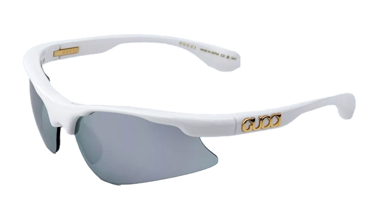 Gucci GG1774S-002 White shield Unisex Sunglasses