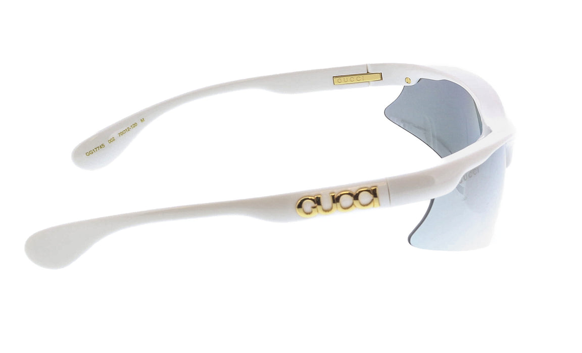 Gucci GG1774S-002 White shield Unisex Sunglasses