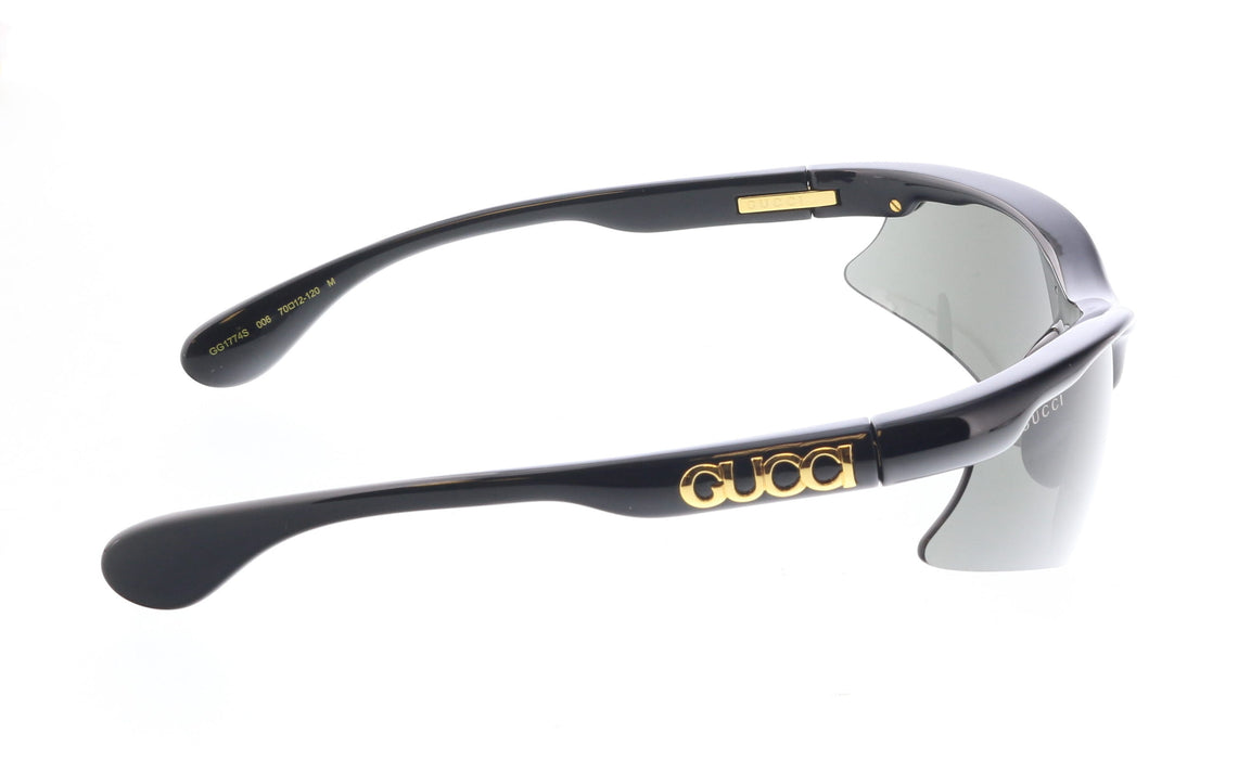 Gucci GG1774S-006 Black shield Unisex Sunglasses