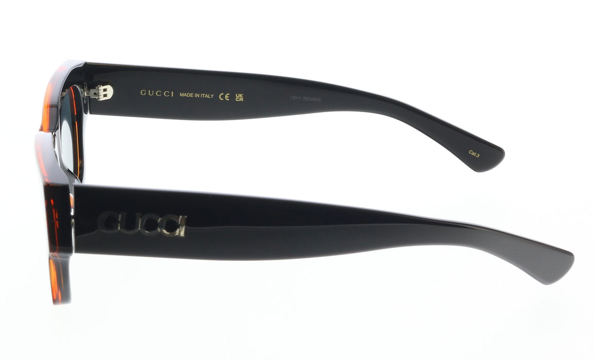 Gucci GG1794S-003 Black & Red square Mens Sunglasses