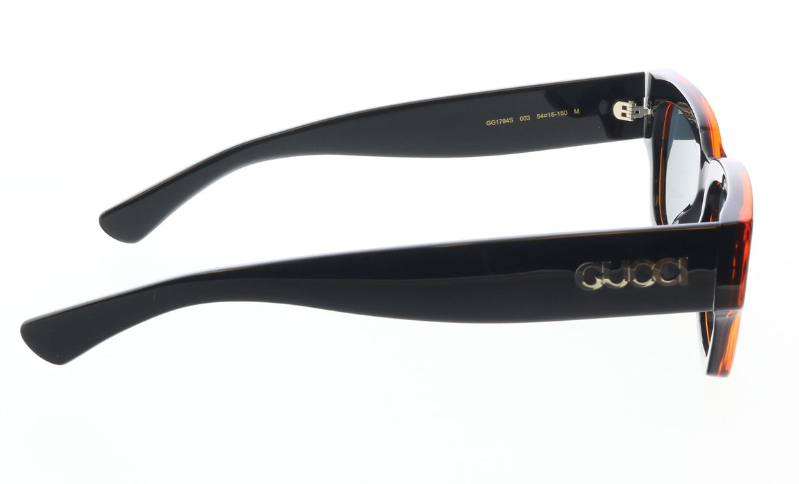 Gucci GG1794S-003 Black & Red square Mens Sunglasses