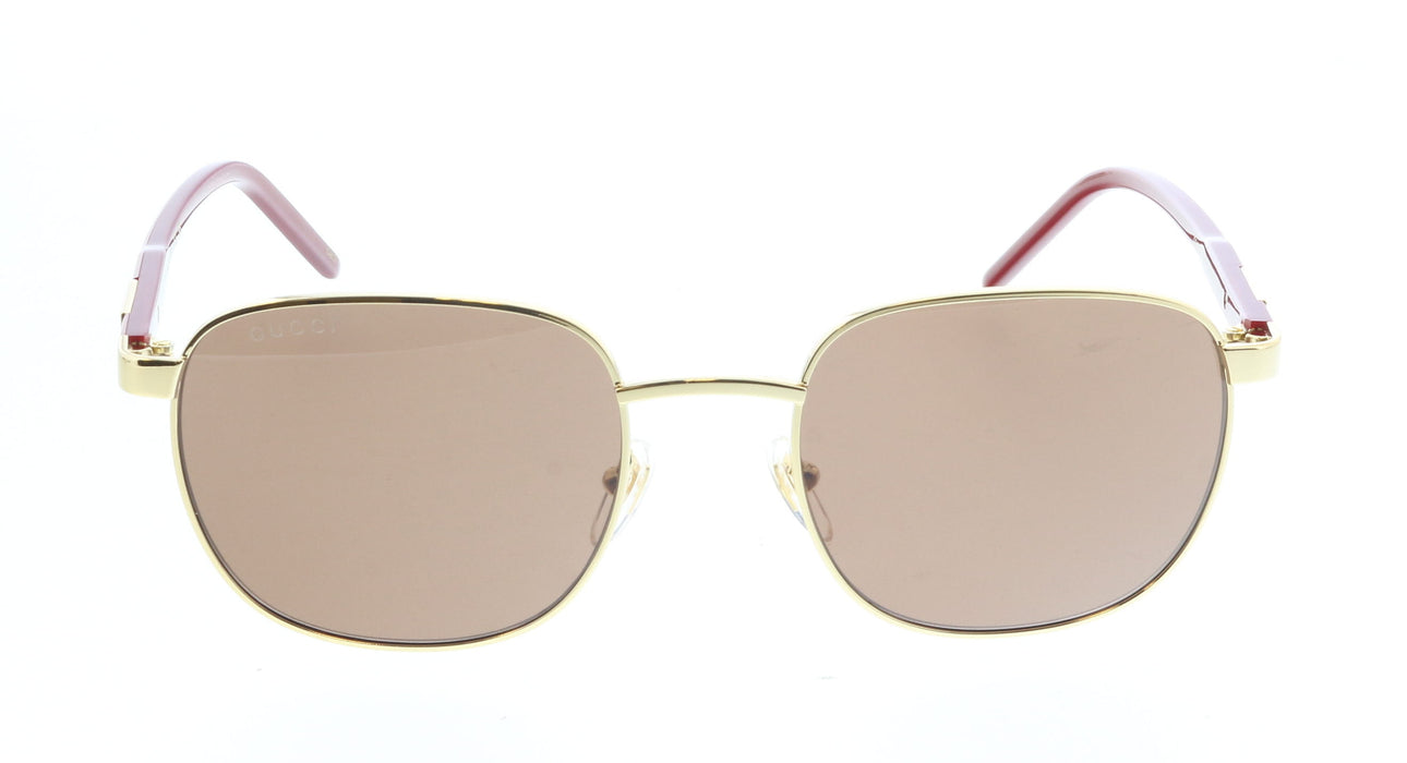 Gucci GG1799S-004 BURGUNDY & Gold round Mens Sunglasses