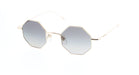 Gucci GG1814S-001 Gold geometric Unisex Sunglasses