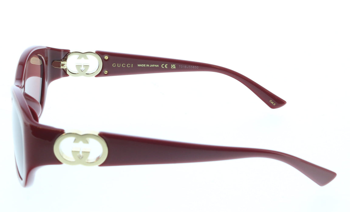 Gucci GG1826SK-003 BURGUNDY cat-eye Ladies Sunglasses
