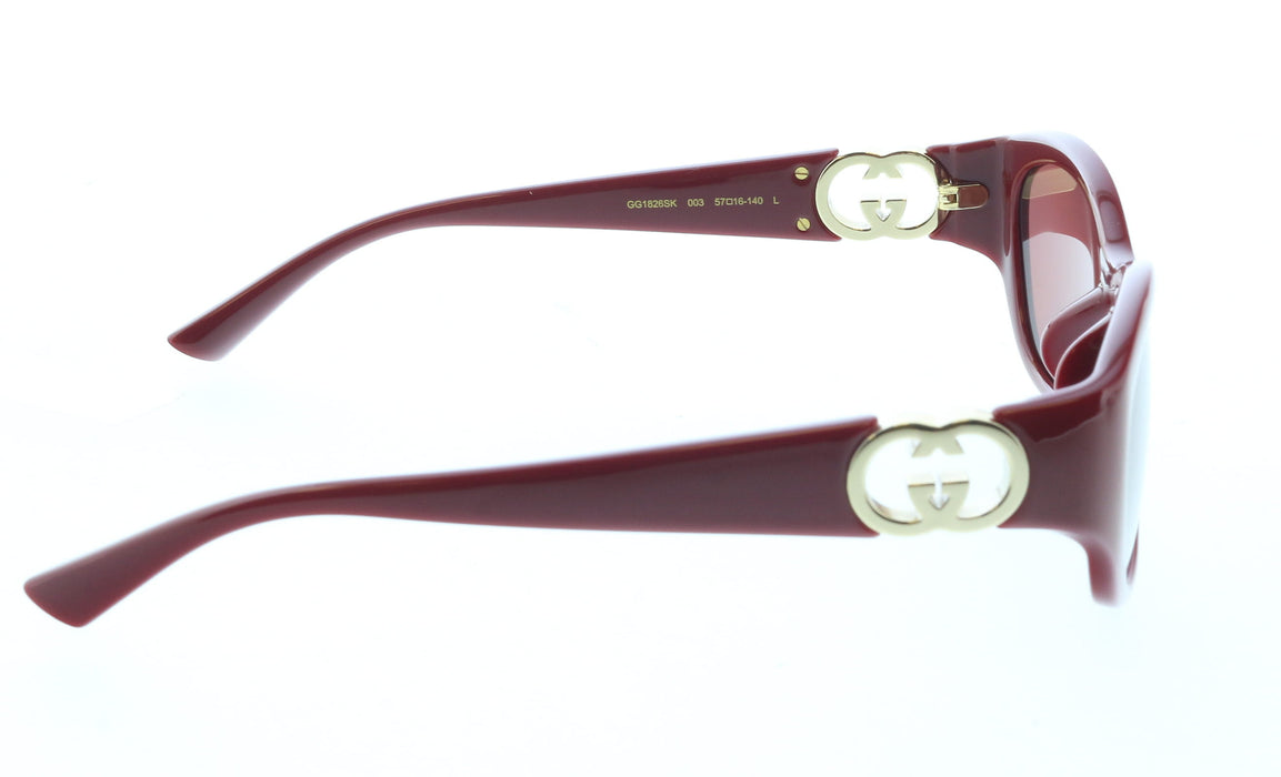 Gucci GG1826SK-003 BURGUNDY cat-eye Ladies Sunglasses