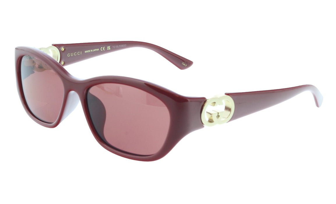 Gucci GG1826SK-003 BURGUNDY cat-eye Ladies Sunglasses