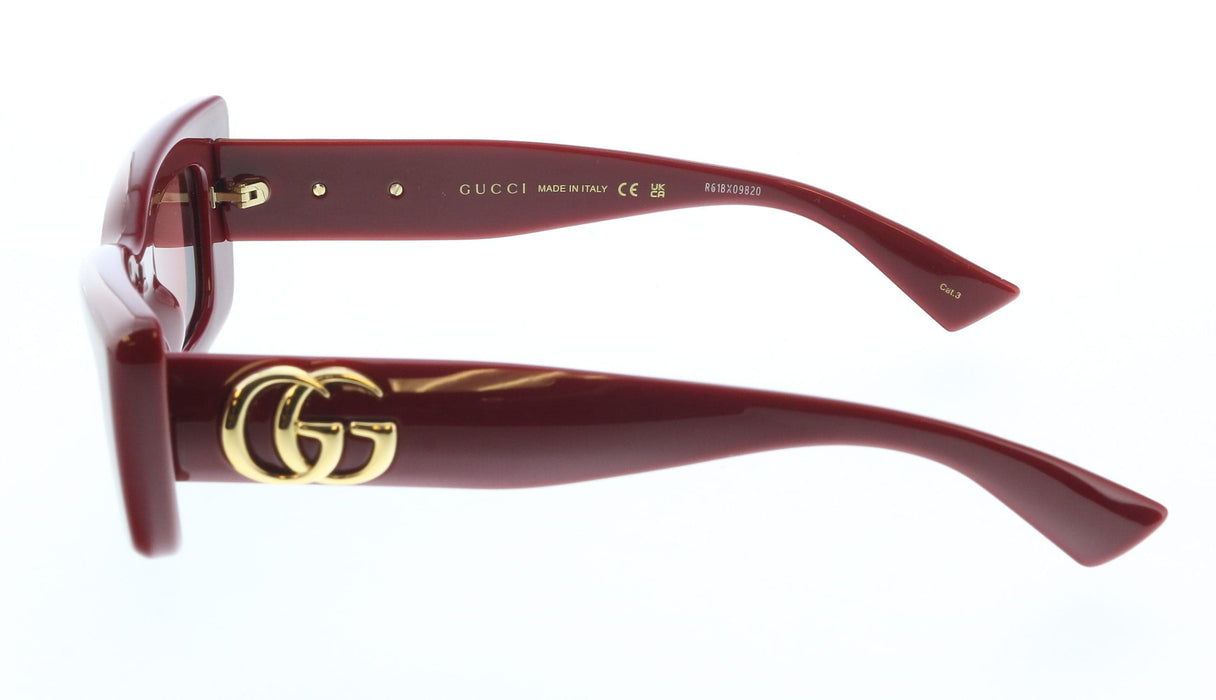 Gucci GG1827S-003 BURGUNDY cat-eye Ladies Sunglasses
