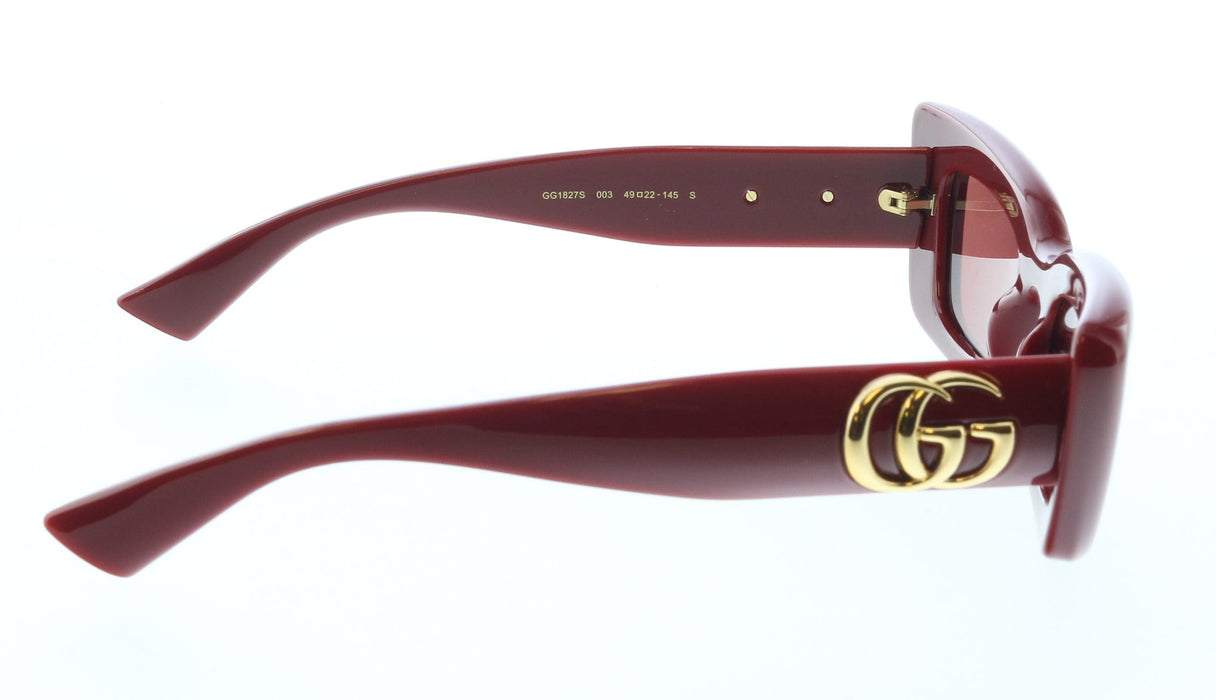 Gucci GG1827S-003 BURGUNDY cat-eye Ladies Sunglasses