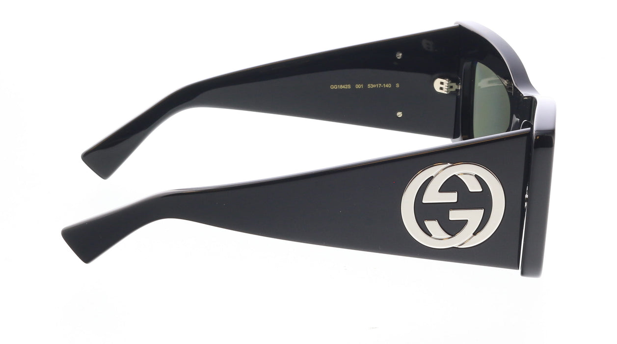 Gucci GG1842S-001 Black square Mens Sunglasses