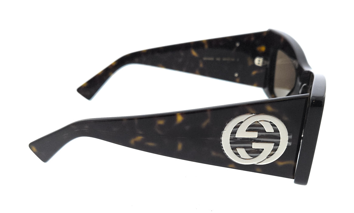 Gucci GG1842S-002 Havana square Mens Sunglasses