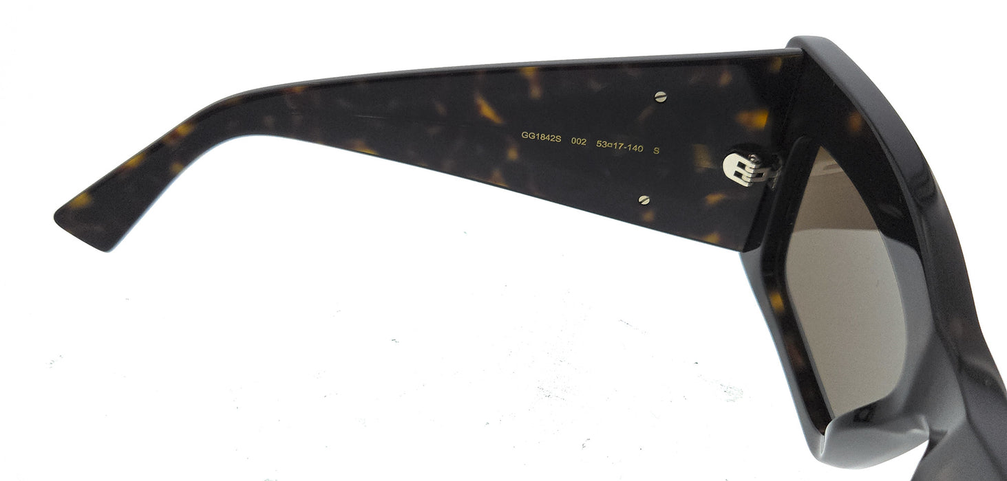 Gucci GG1842S-002 Havana square Mens Sunglasses