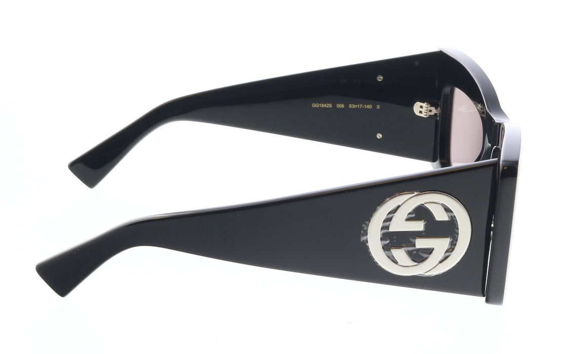 Gucci GG1842S-006 White & Black cat-eye Ladies Sunglasses