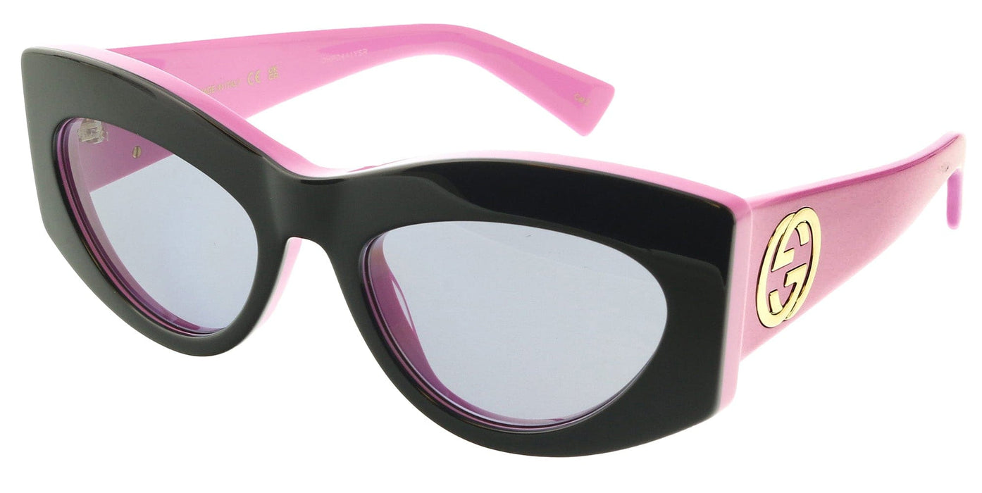 Gucci GG1843S-005 Black & Fuchsia cat-eye Ladies Sunglasses