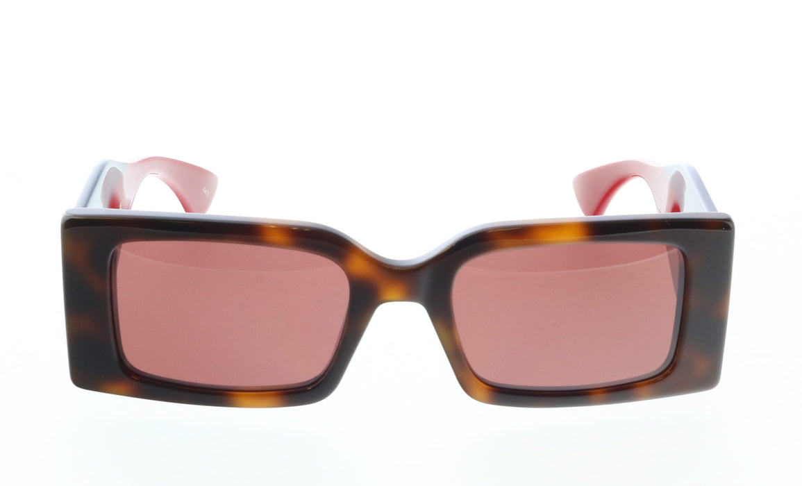 Gucci GG1860S-002 Havana, Blue & Red square Ladies Sunglasses