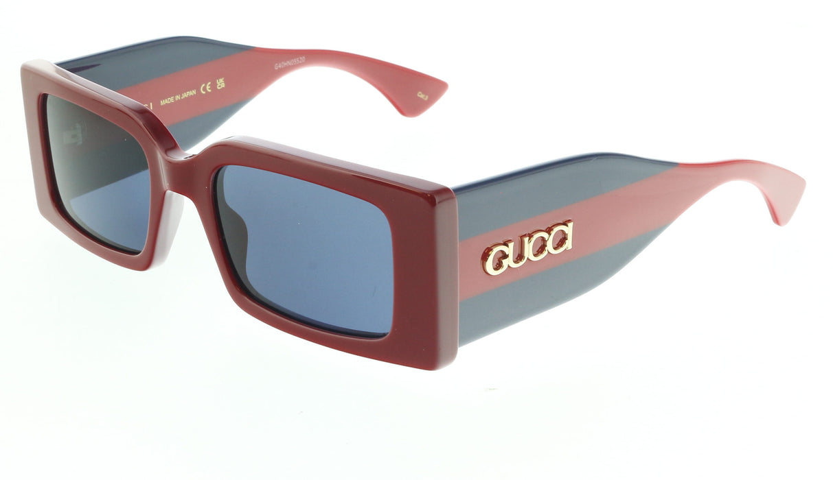 Gucci GG1860S-003 Burgundy, Red & Blue square Ladies Sunglasses