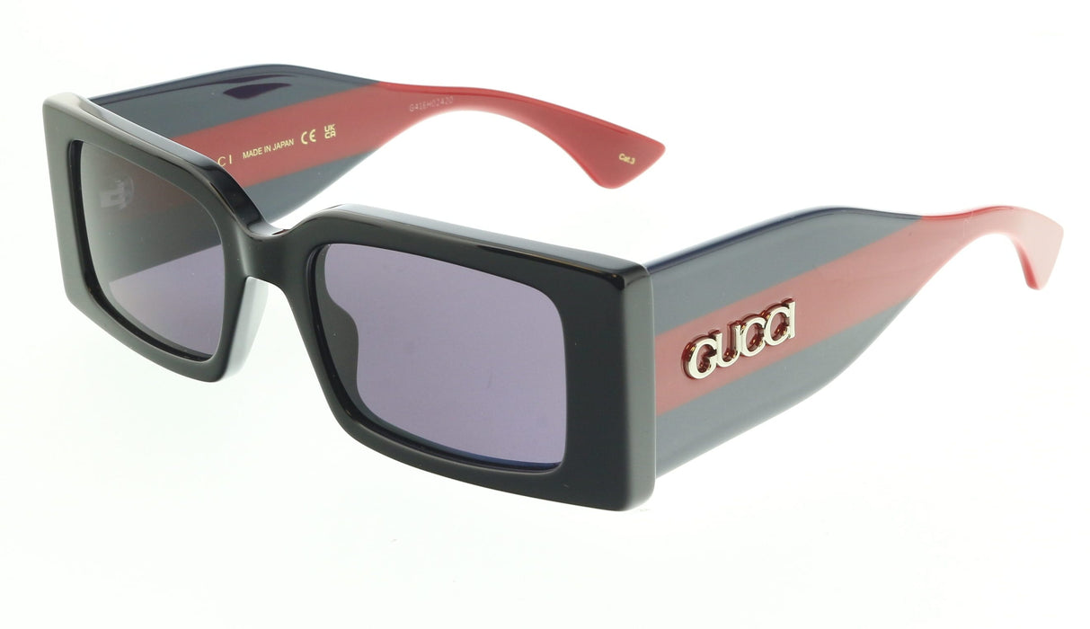 Gucci GG1860S-004 Black, blue & red square Ladies Sunglasses