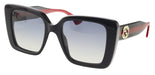 Gucci GG1861S-005 Black, green & red square Ladies Sunglasses