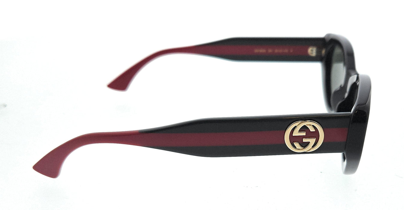 Gucci GG1862S-001 Black, green & red cat-eye Ladies Sunglasses