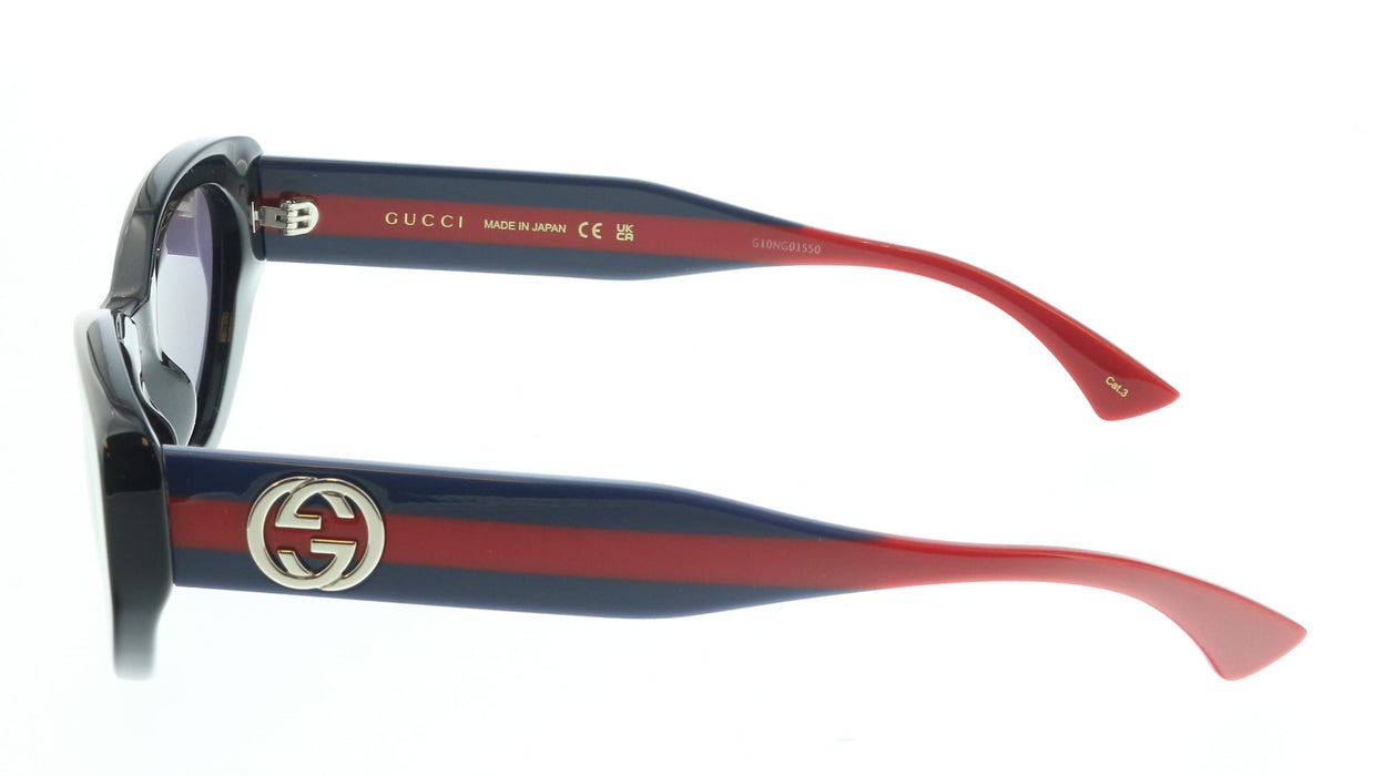 Gucci GG1862S-004 Black & Blue cat-eye Ladies Sunglasses