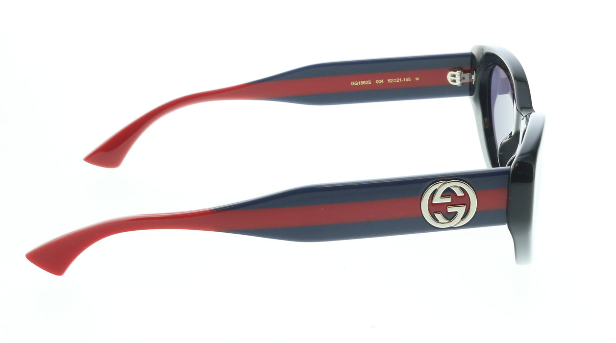 Gucci GG1862S-004 Black & Blue cat-eye Ladies Sunglasses