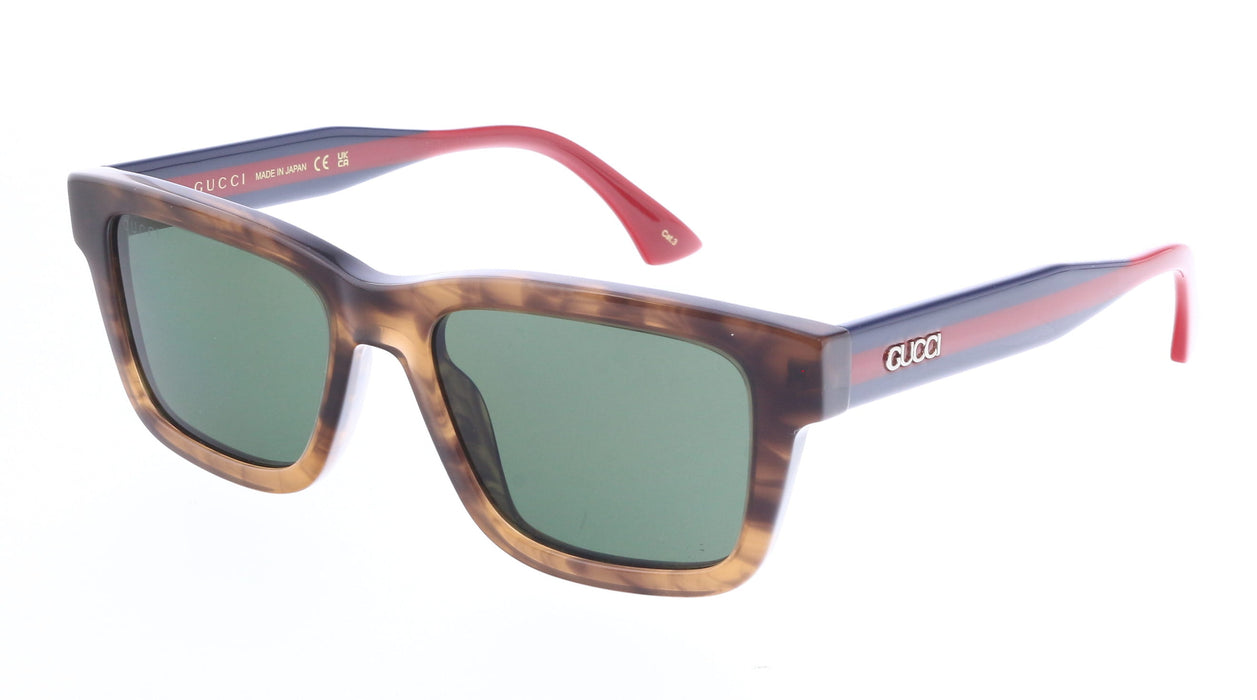 Gucci GG1869S-003 Havana, blue & red square Mens Sunglasses
