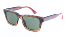 Gucci GG1869S-003 Havana, blue & red square Mens Sunglasses