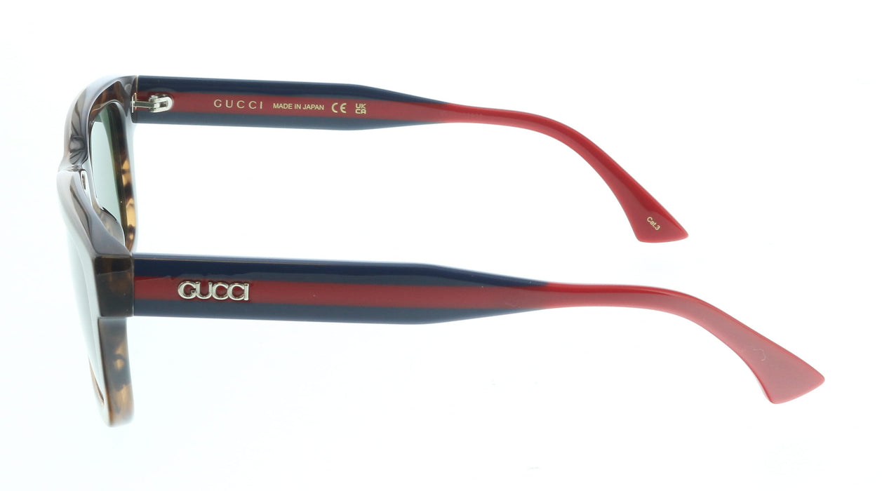 Gucci GG1869S-003 Havana, blue & red square Mens Sunglasses