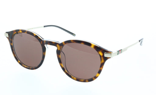 Gucci GG1890S-002 Havana & Silver round Mens Sunglasses