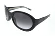 Gucci GG2012S-001 Black round Ladies Sunglasses