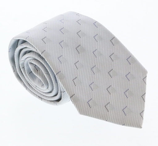 Emporio Armani Light Blue Geometric 100% Silk Mens Tie