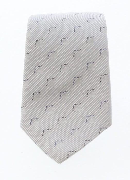 Emporio Armani Light Blue Geometric 100% Silk Mens Tie