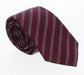 Emporio Armani Red Striped 100% Silk Mens Tie