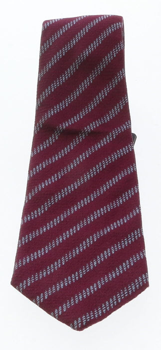Emporio Armani Red Striped 100% Silk Mens Tie