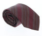 Emporio Armani Burgundy Regimental stripe 100% Silk Mens Tie