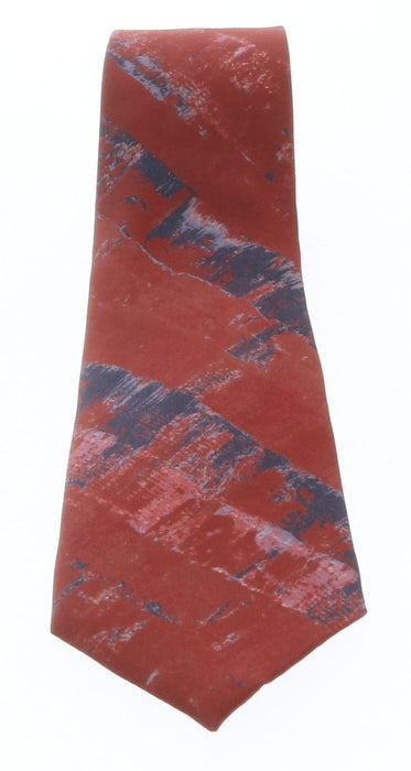 Emporio Armani Red Graphic 100% Silk Mens Tie