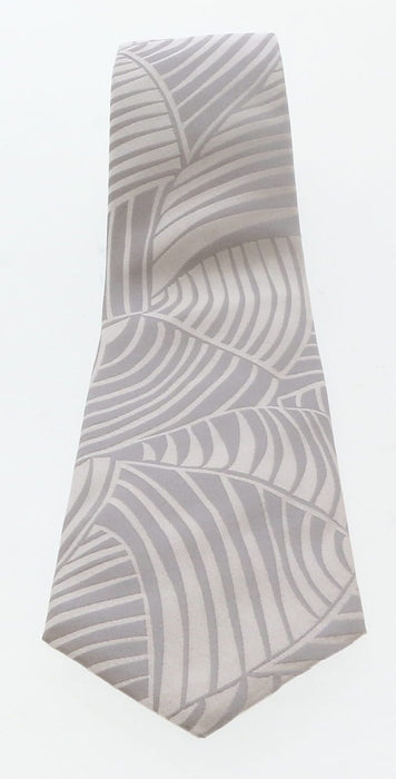 Emporio Armani Silver Wave pattern 100% Silk Mens Tie