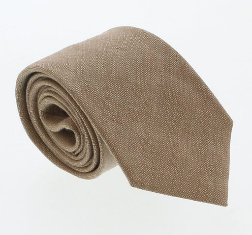 Emporio Armani Sand Solid 100% Silk Mens Tie