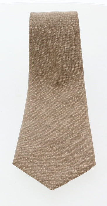 Emporio Armani Sand Solid 100% Silk Mens Tie