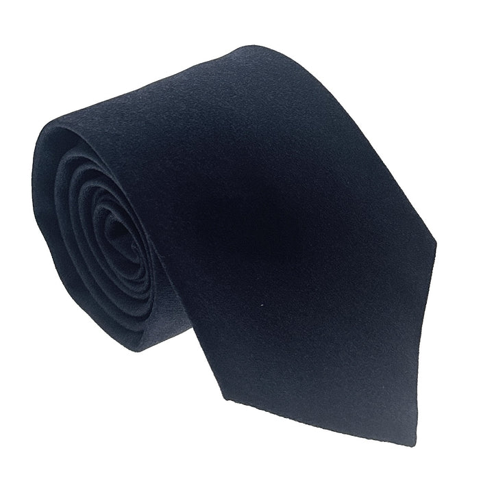 Emporio Armani Navy Blue Solid 100% Silk Mens Tie