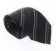 Emporio Armani Black Striped 100% Silk Mens Tie