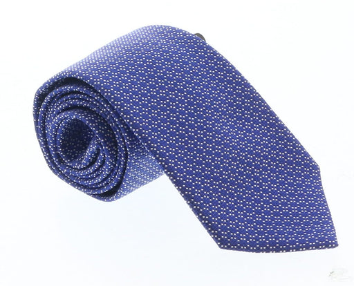 Emporio Armani blue Dotted 100% Silk Mens Tie