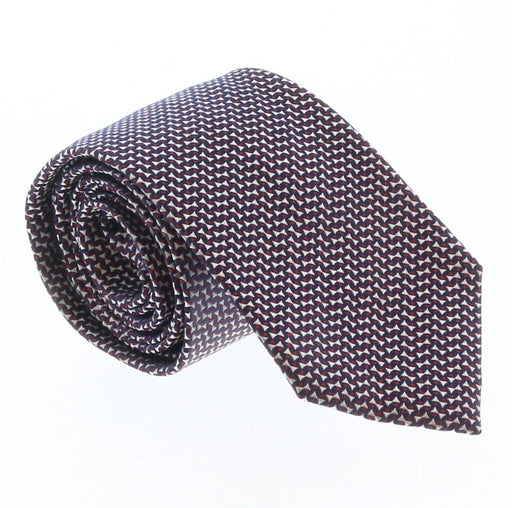 Emporio Armani Black Geometric 100% Silk Mens Tie