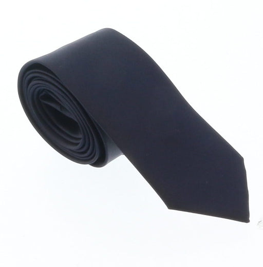 Emporio Armani Navy blue solid 100% Silk Mens Tie