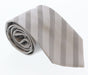 Emporio Armani Silver Regimental stripe 100% Silk Mens Tie