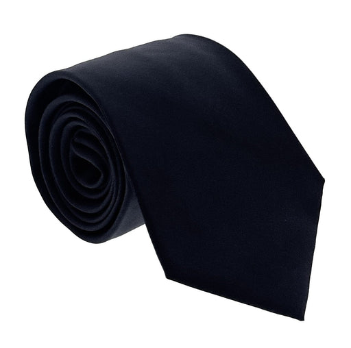 Emporio Armani Navy blue Solid 100% Silk Mens Tie